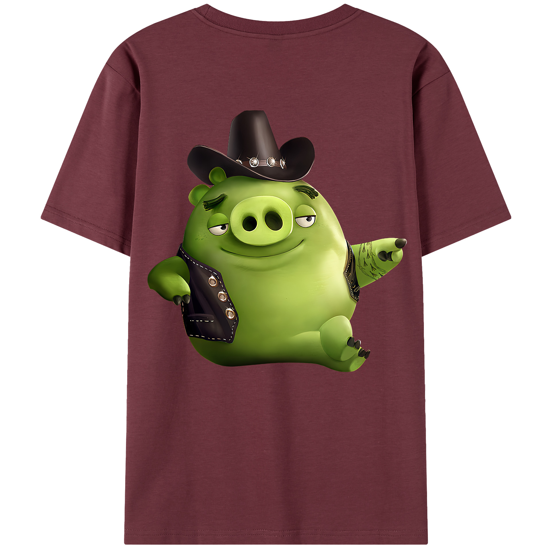 （画像用） Angry Birds アングリーバード 綿100％半袖Tシャツ（背面プリント）